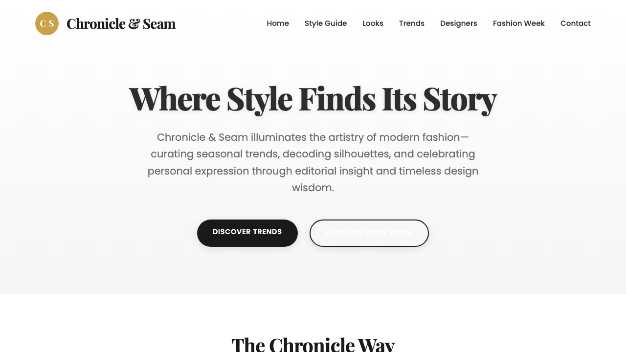 View Style and Fashion page