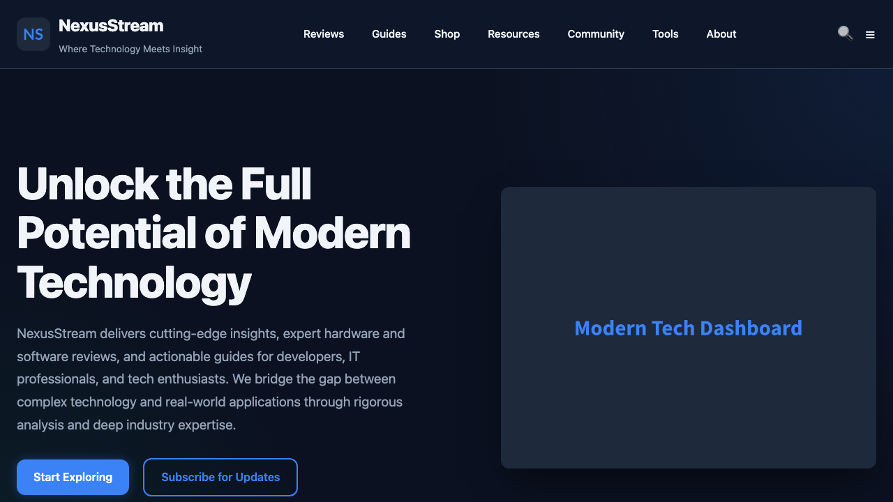 View Technology and Computing page