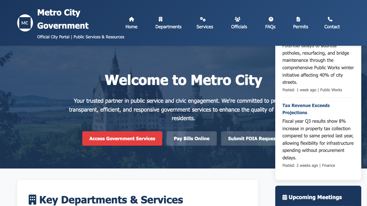 View Government page