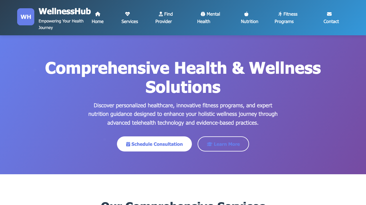 View Health and Fitness page