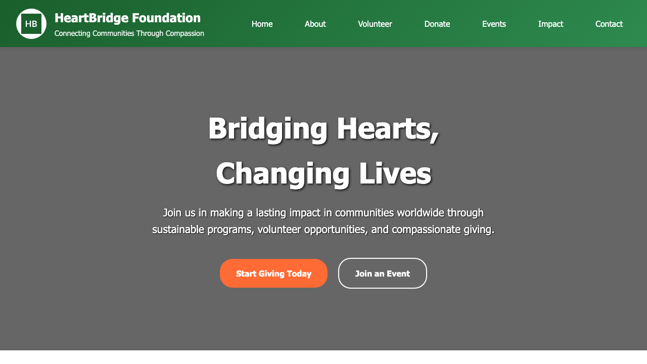 View Non Profit Charity page