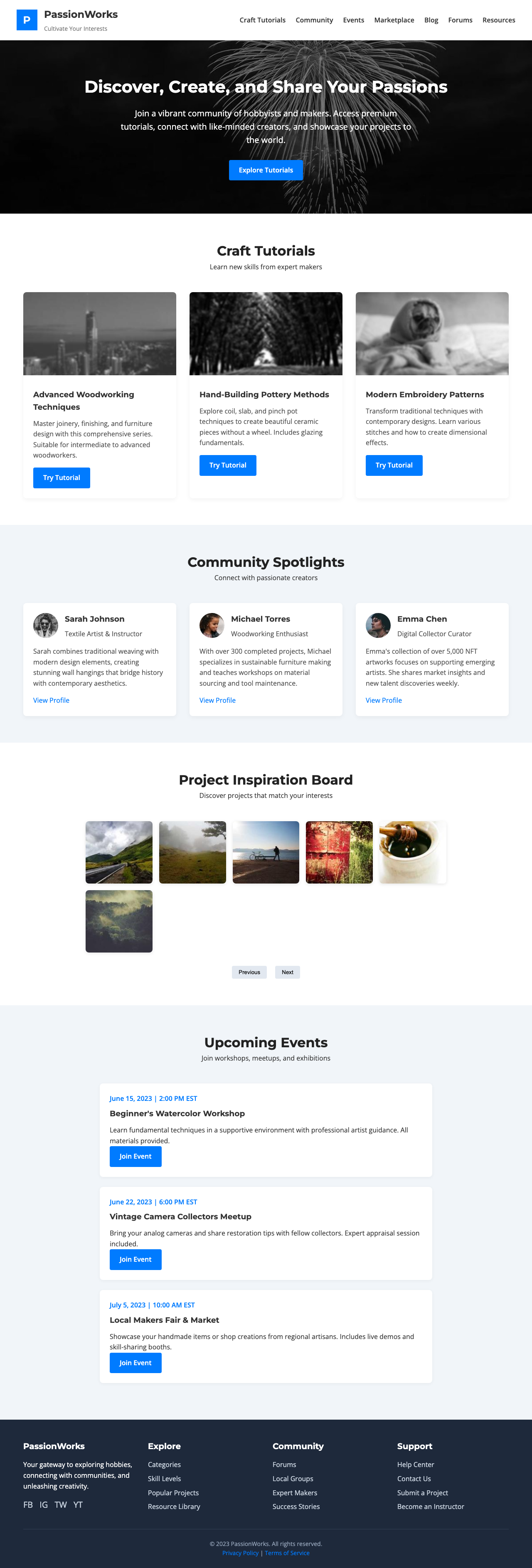 Hobbies And Interests page with AIMAC score 4.6 (16 serious violations)