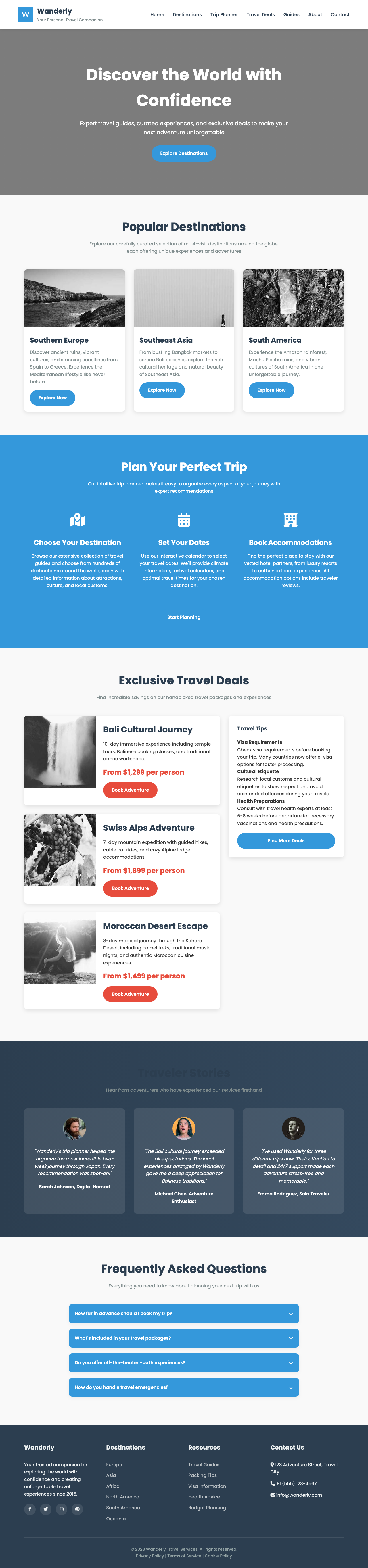 Travel page with AIMAC score 9.2 (33 serious violations)