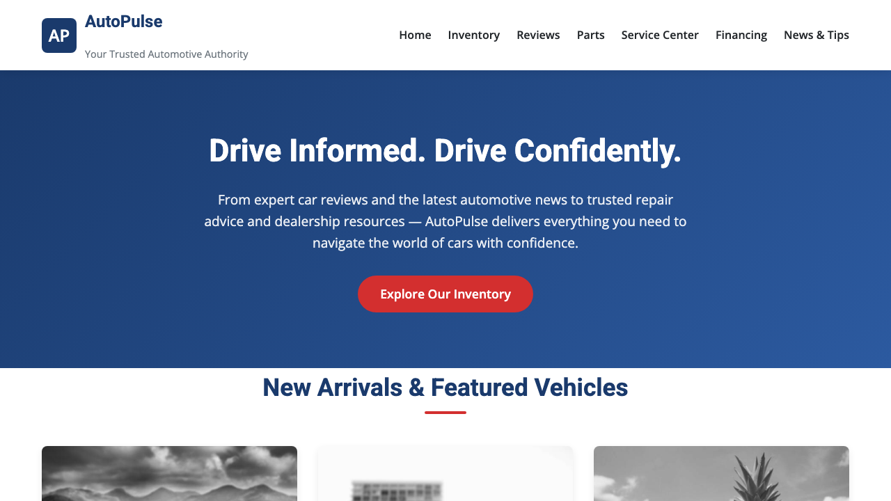 View Automotive page