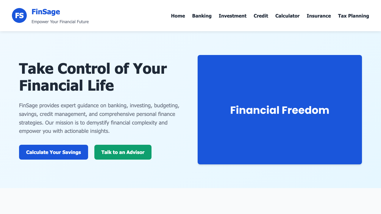 View Personal Finance page