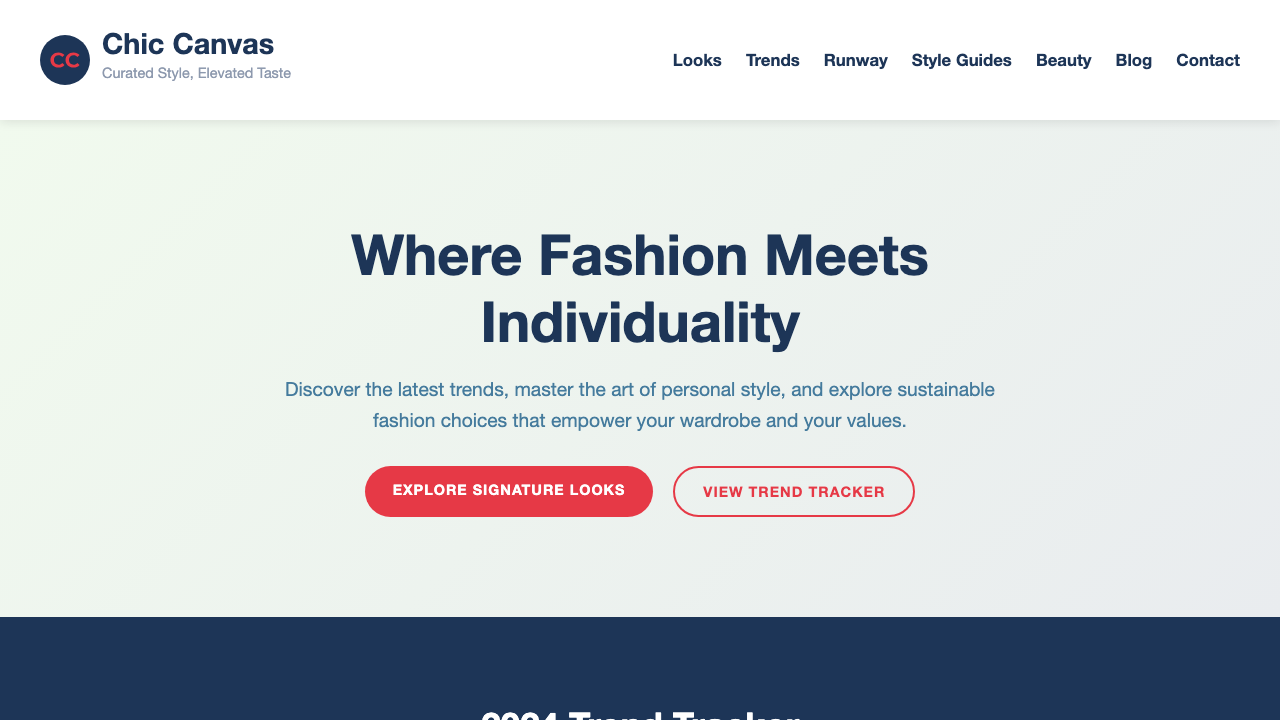 View Style and Fashion page