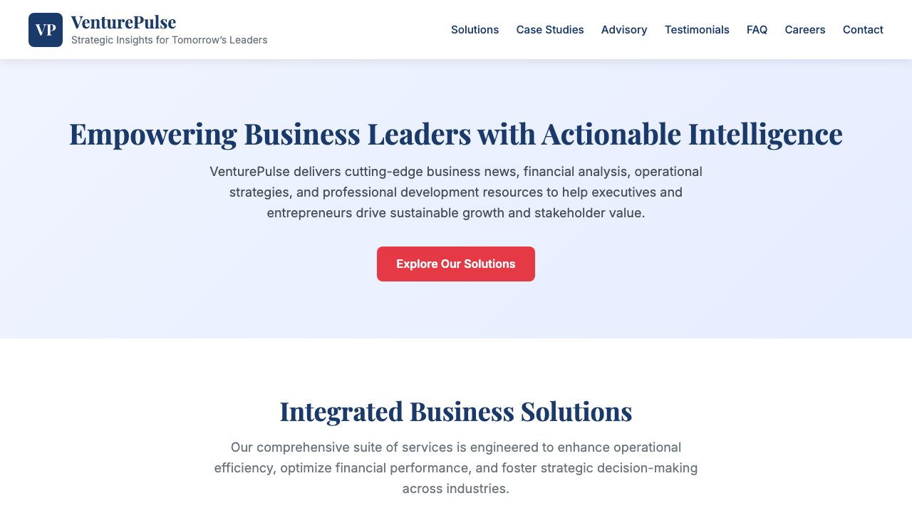 View Business page
