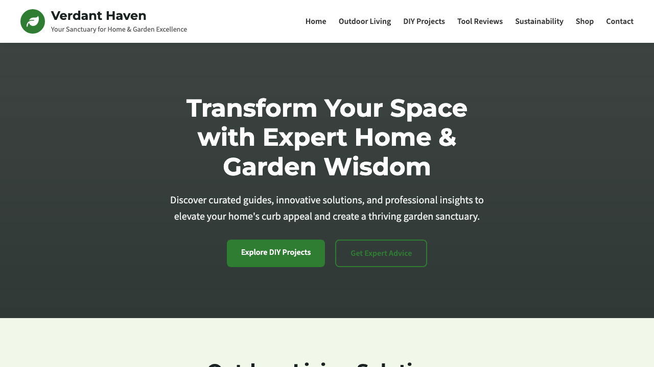 View Home and Garden page