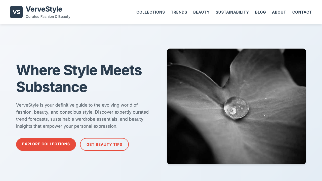 View Style and Fashion page