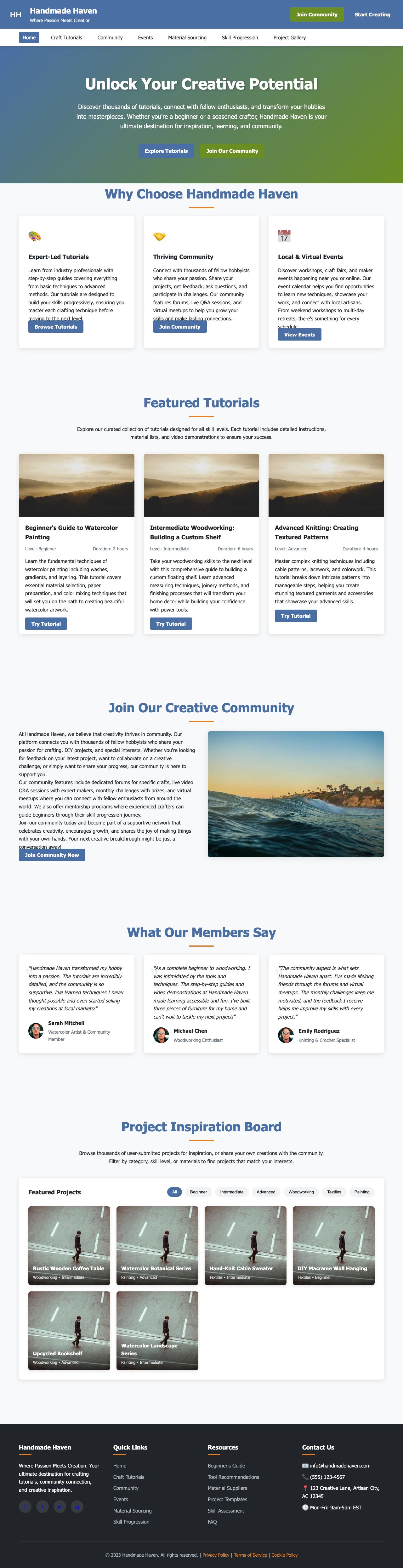 Hobbies And Interests page with AIMAC score 6.9 (7 serious violations)