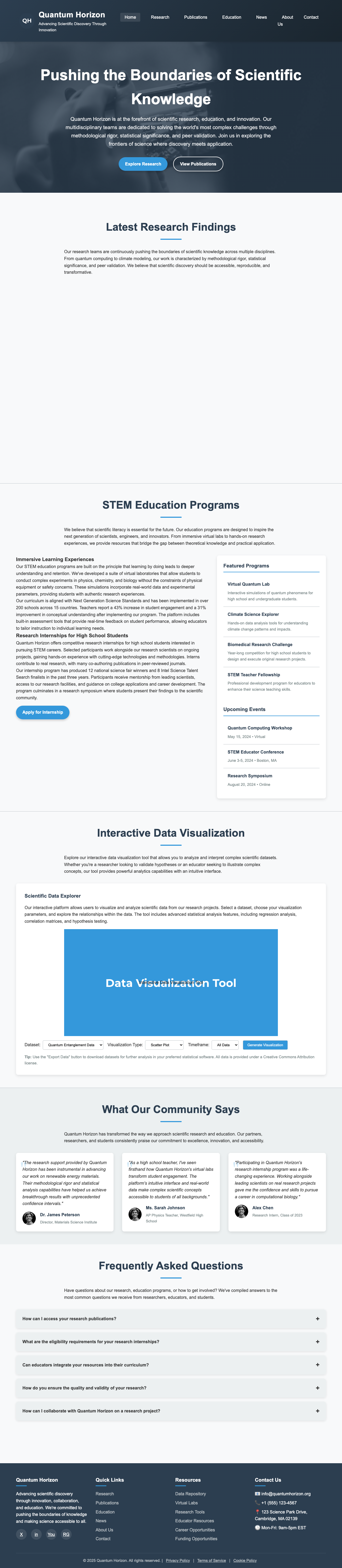 Science page with AIMAC score 4.6 (15 serious violations)