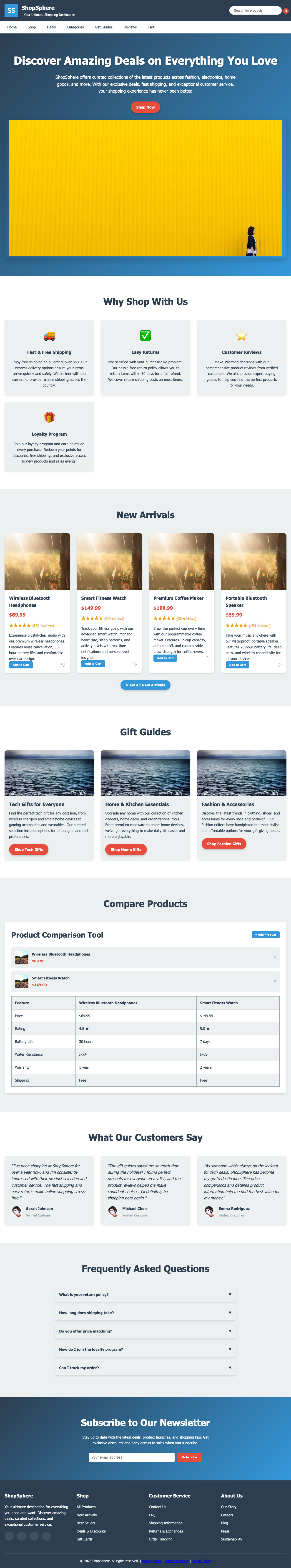 Shopping page with AIMAC score 9 (27 serious violations)