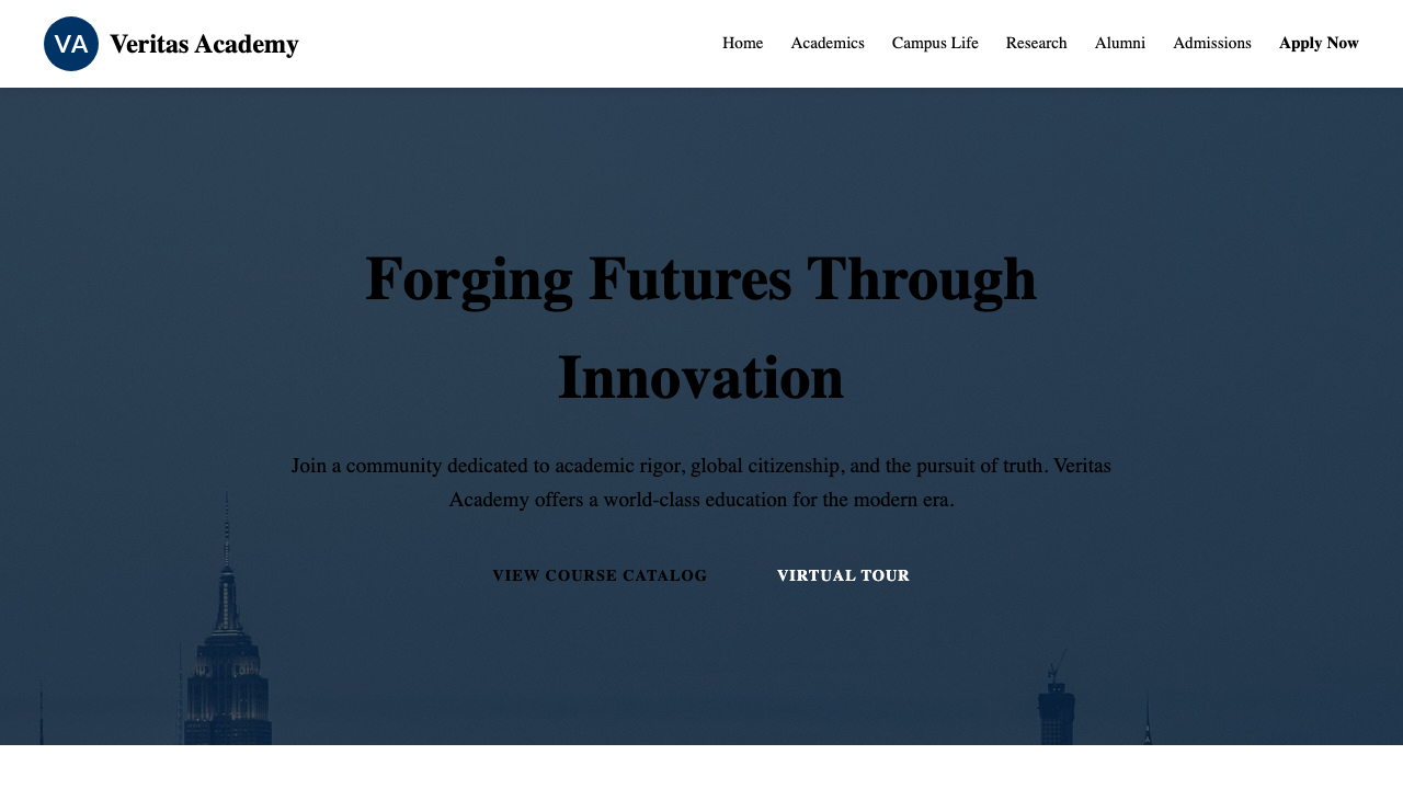 View Education page