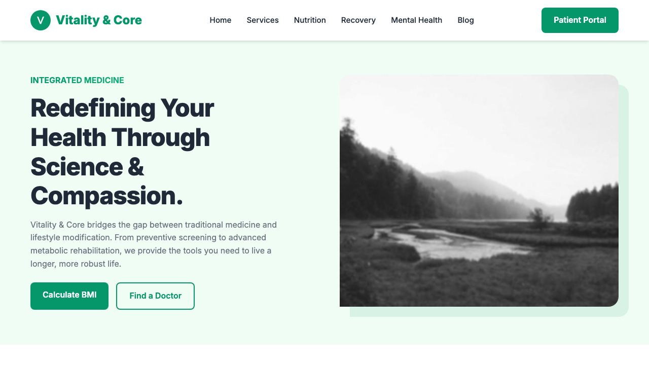 View Health and Fitness page