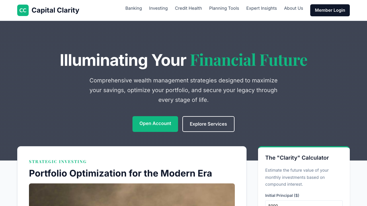 View Personal Finance page