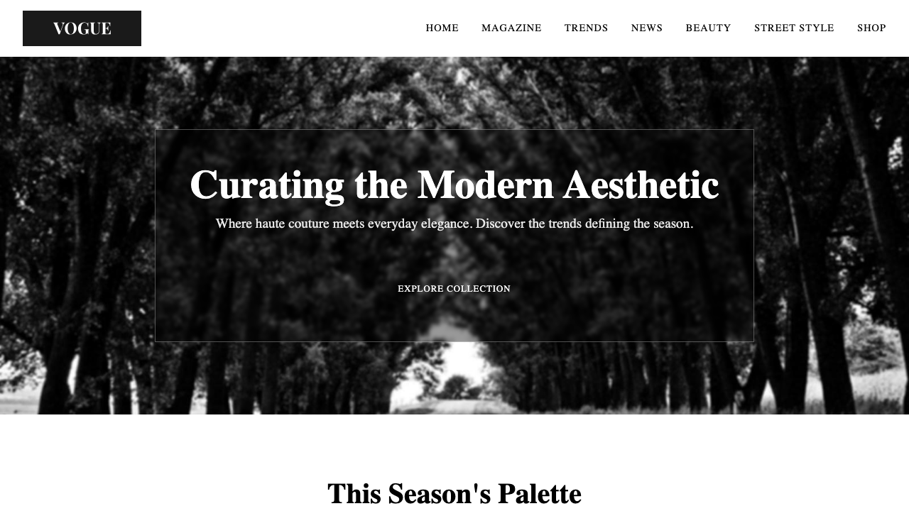 View Style and Fashion page