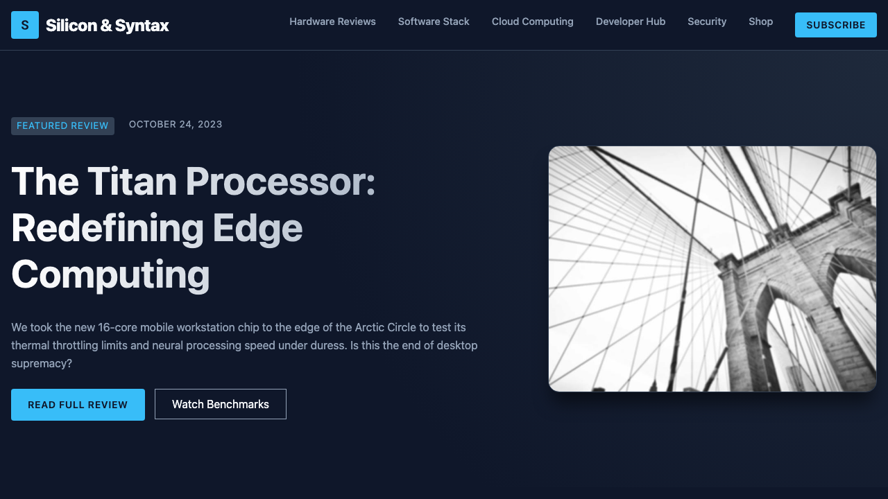 View Technology and Computing page