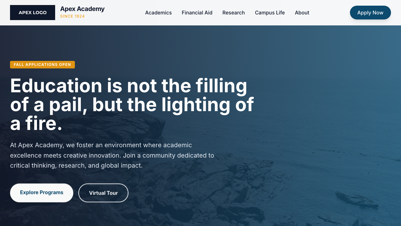 View Education page