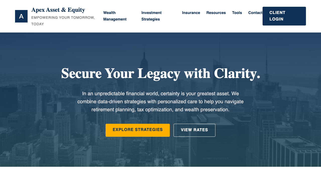 View Personal Finance page