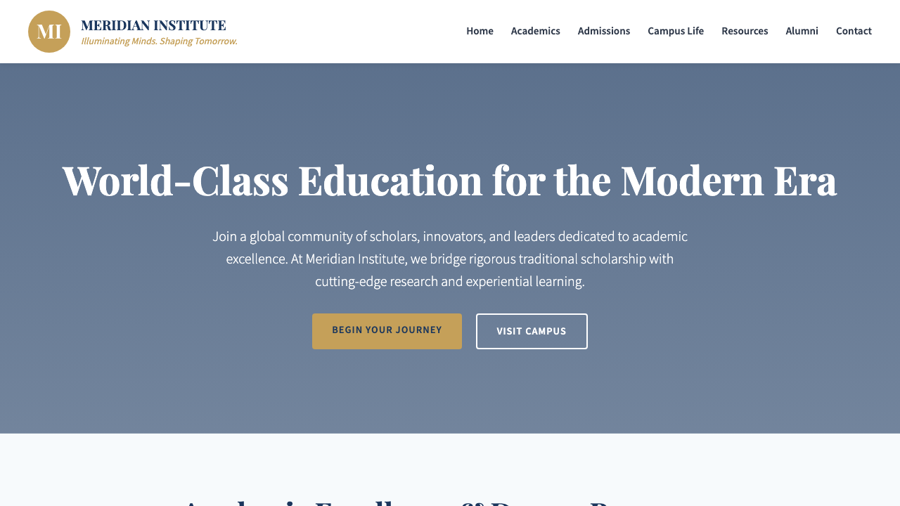 View Education page