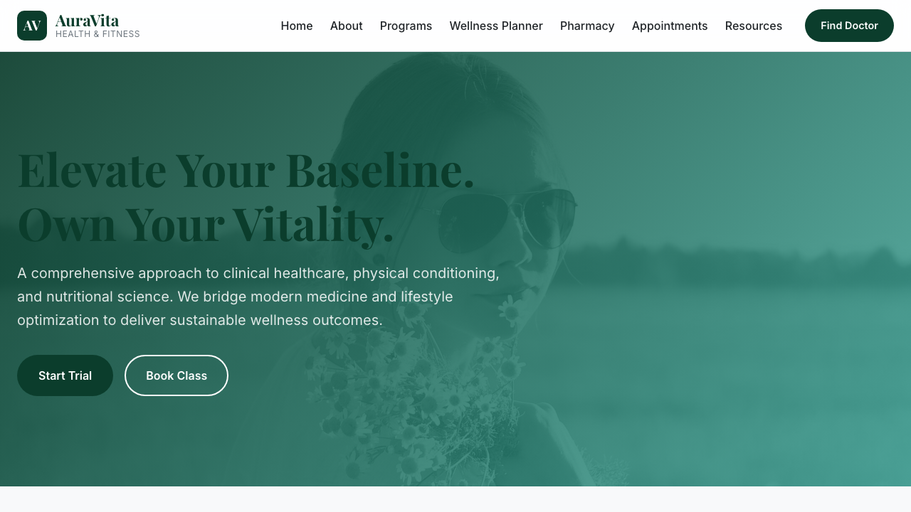 View Health and Fitness page