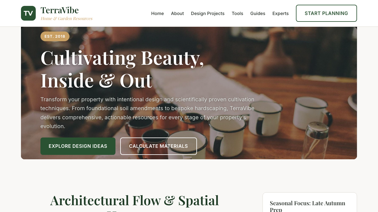 View Home and Garden page