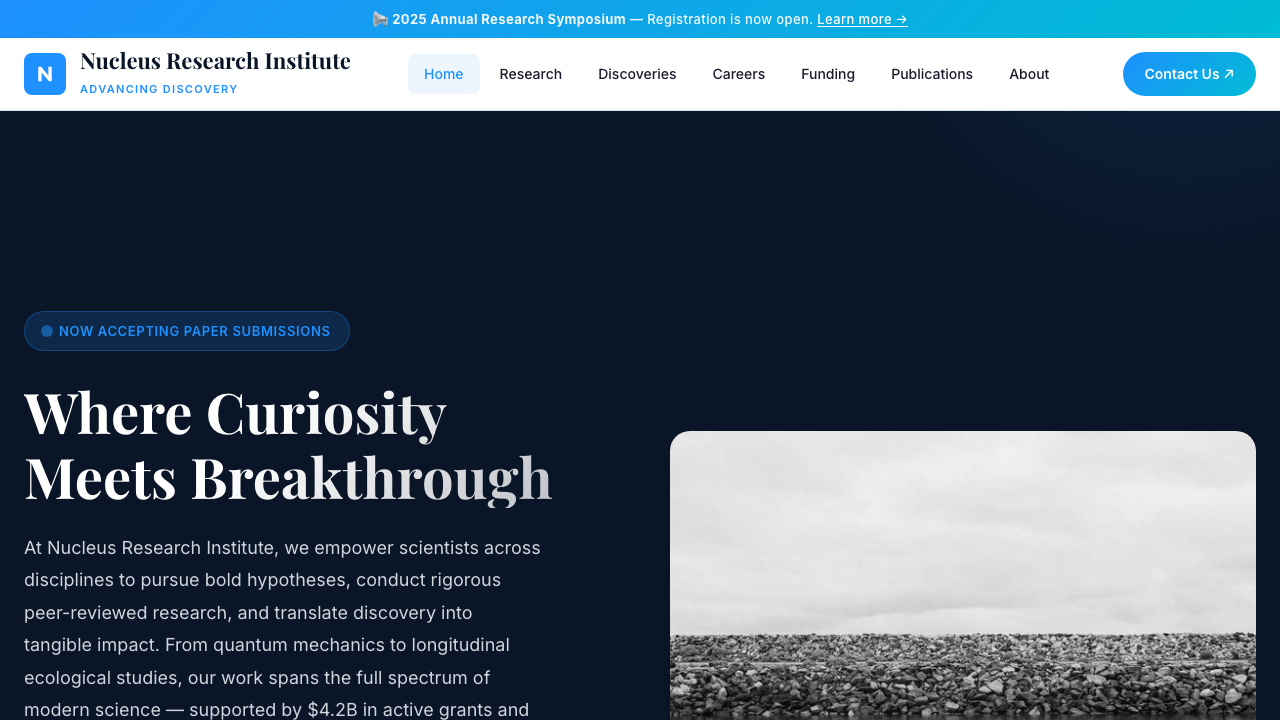 View Science page