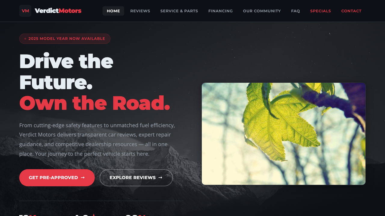 View Automotive page