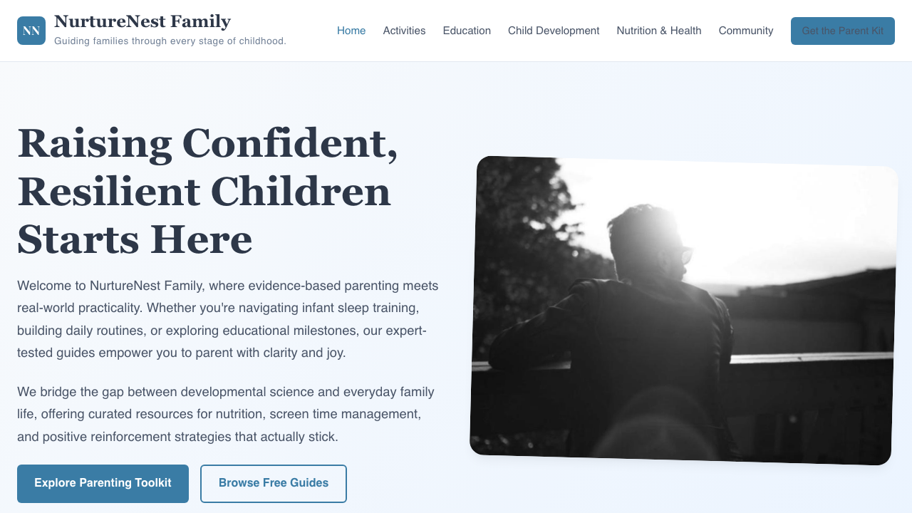 View Family and Parenting page