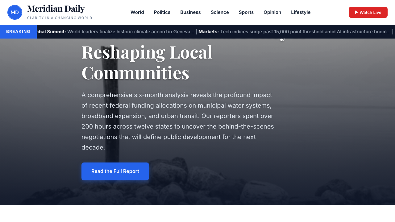 View News Weather Information page