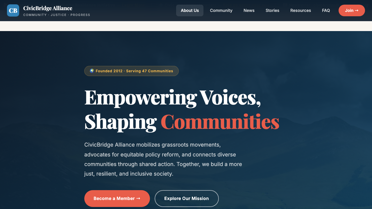 View Society page