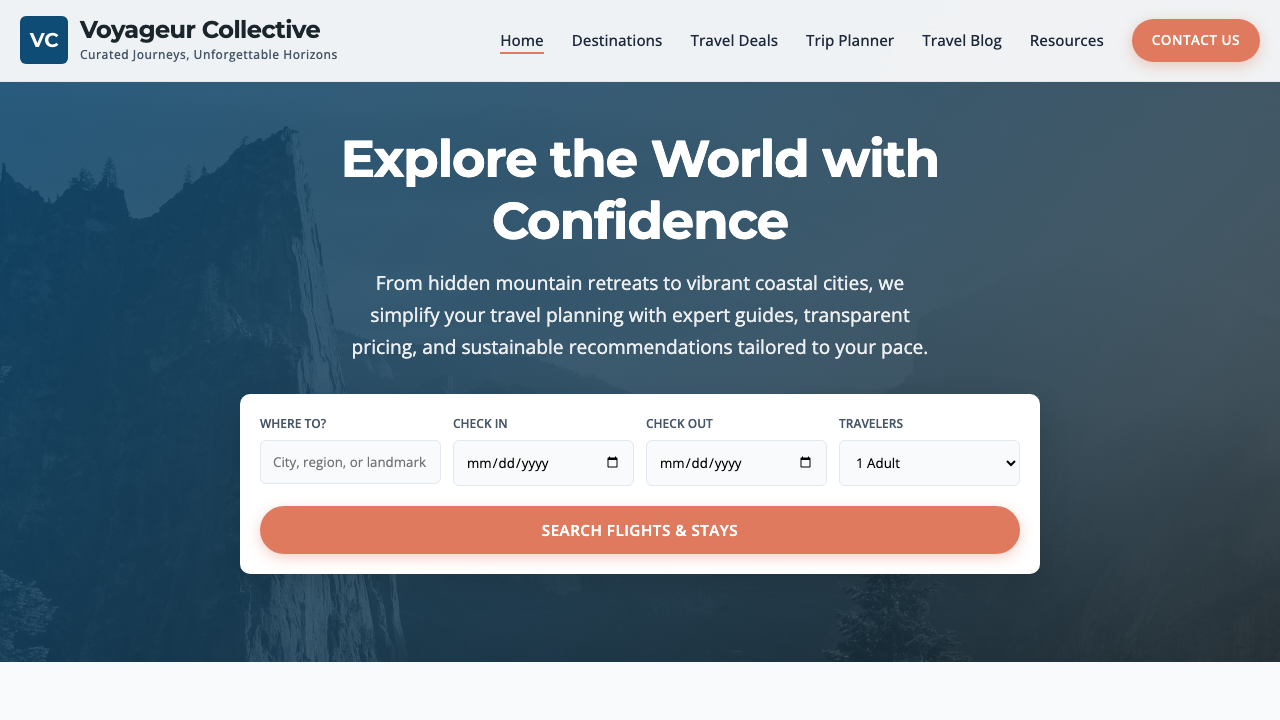View Travel page