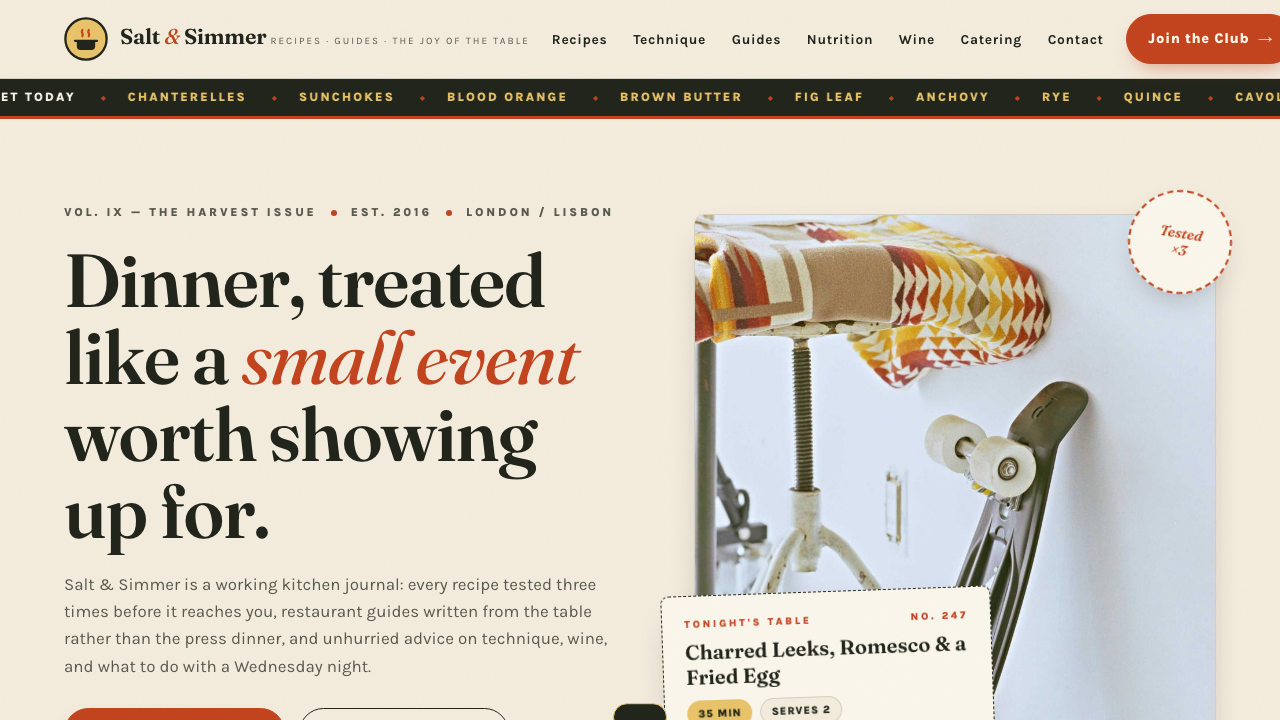 View Food and Drink page