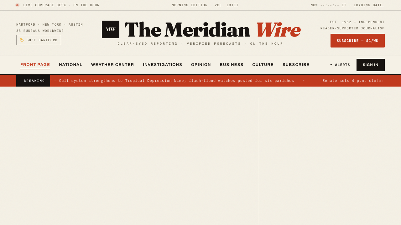 View News Weather Information page