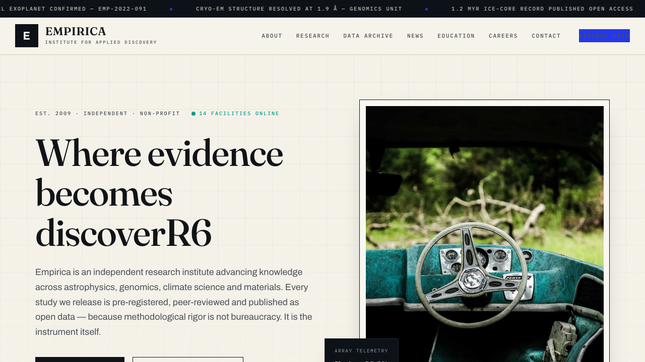View Science page