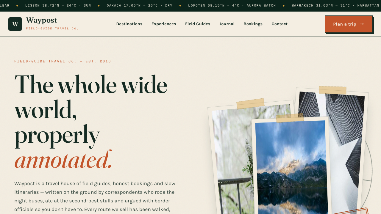 View Travel page