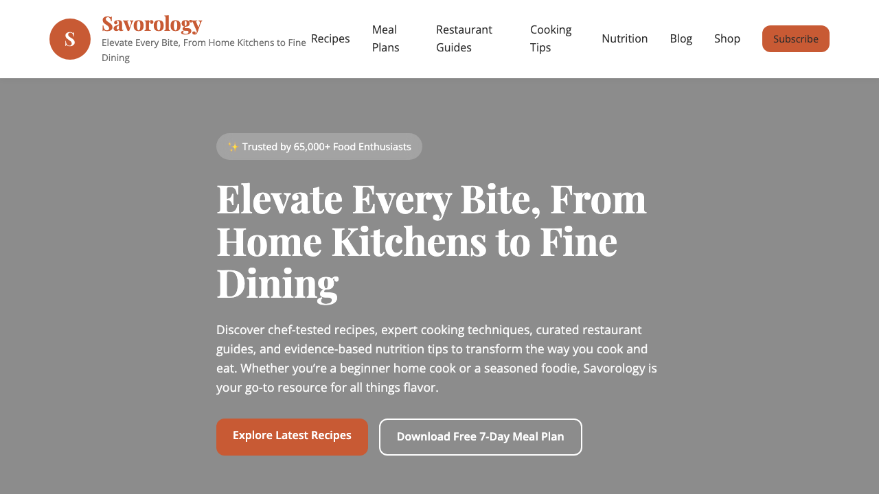 View Food and Drink page