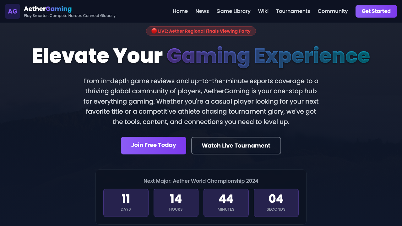 View Gaming page