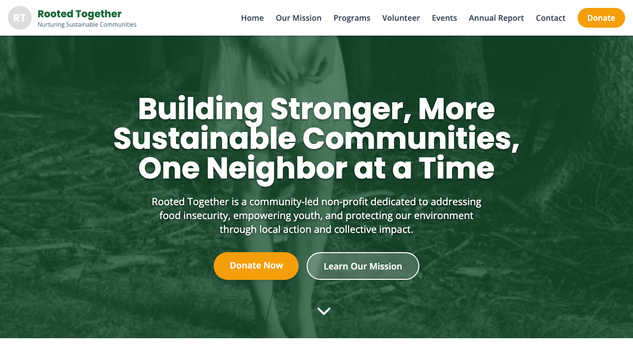 View Non Profit Charity page