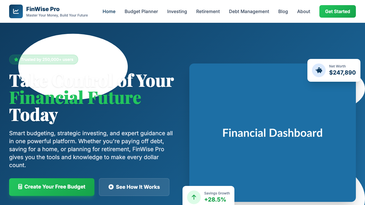 View Personal Finance page