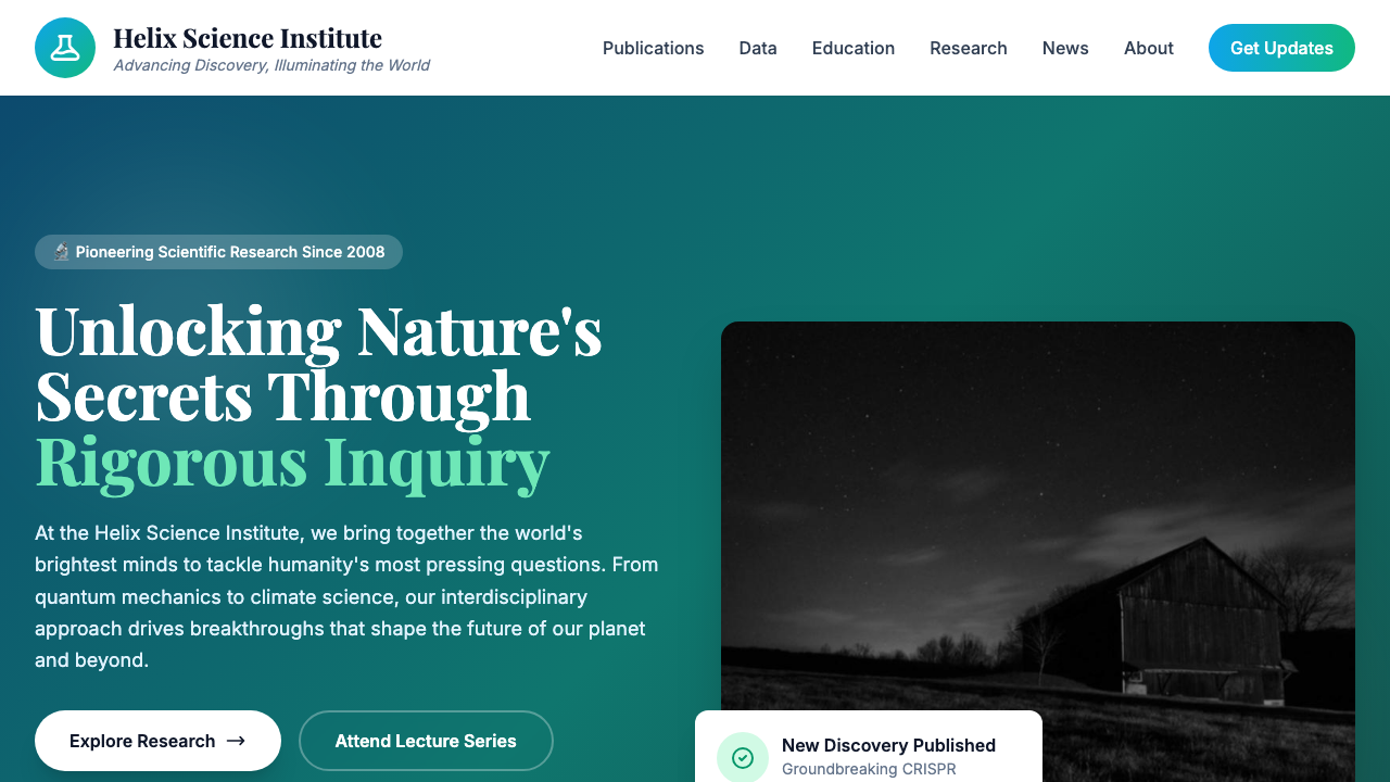 View Science page