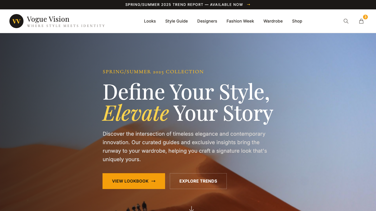 View Style and Fashion page