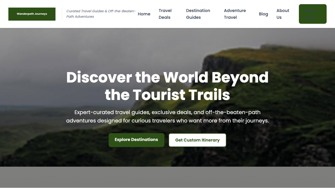 View Travel page