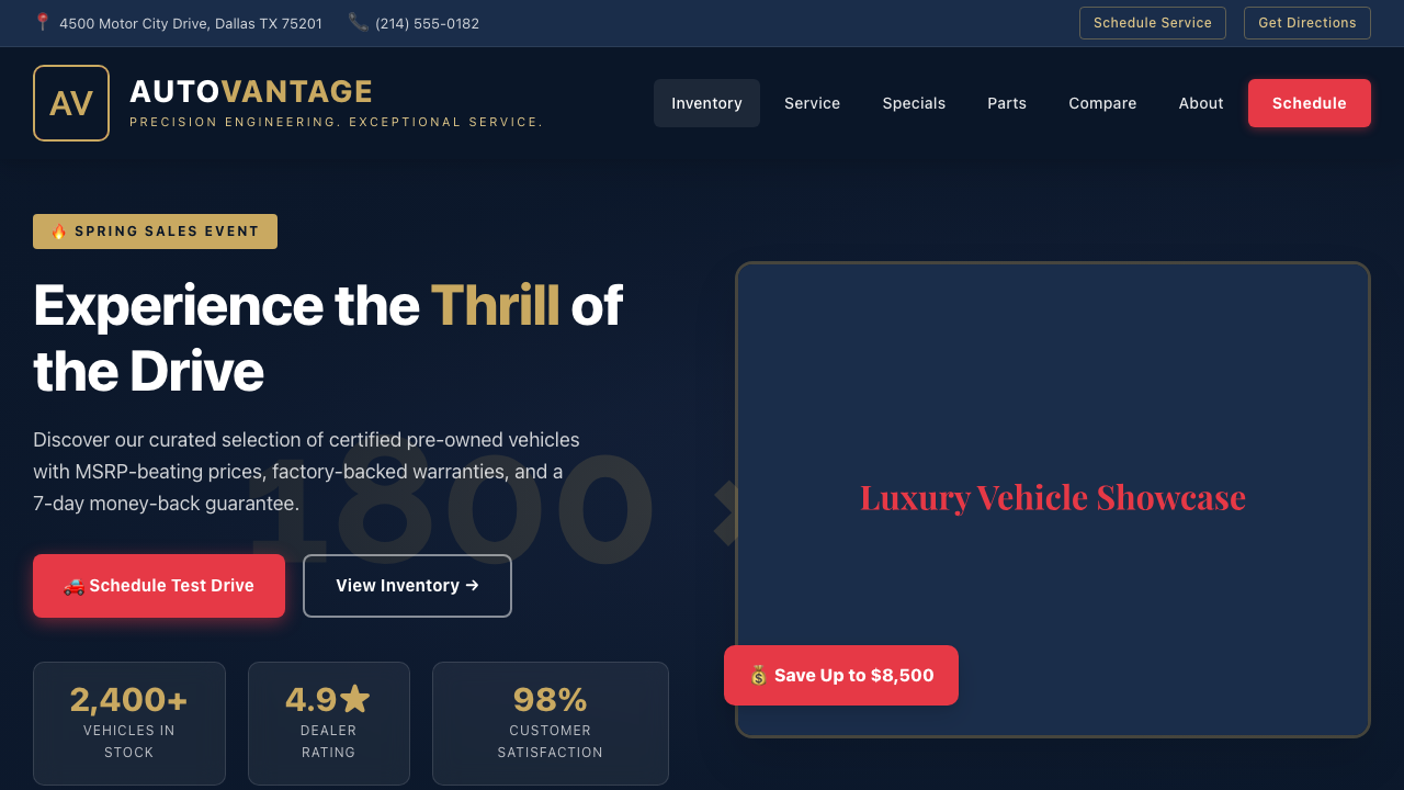 View Automotive page