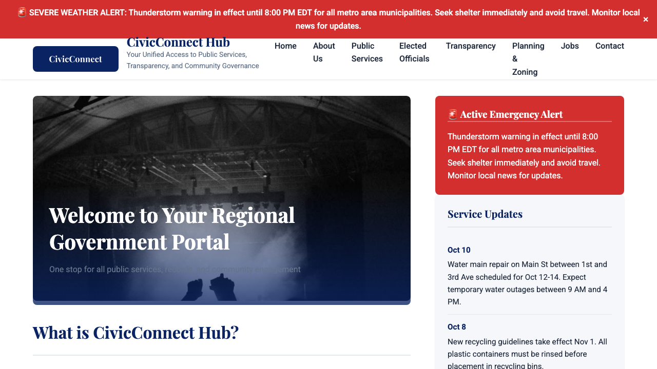 View Government page