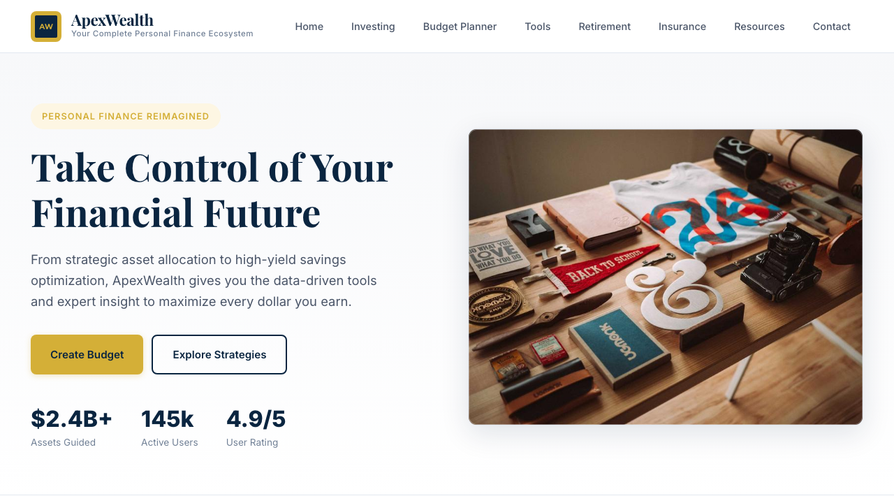 View Personal Finance page