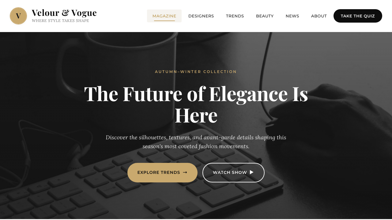 View Style and Fashion page