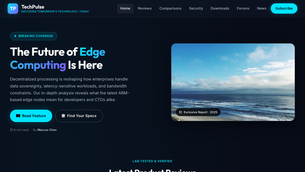 View Technology and Computing page