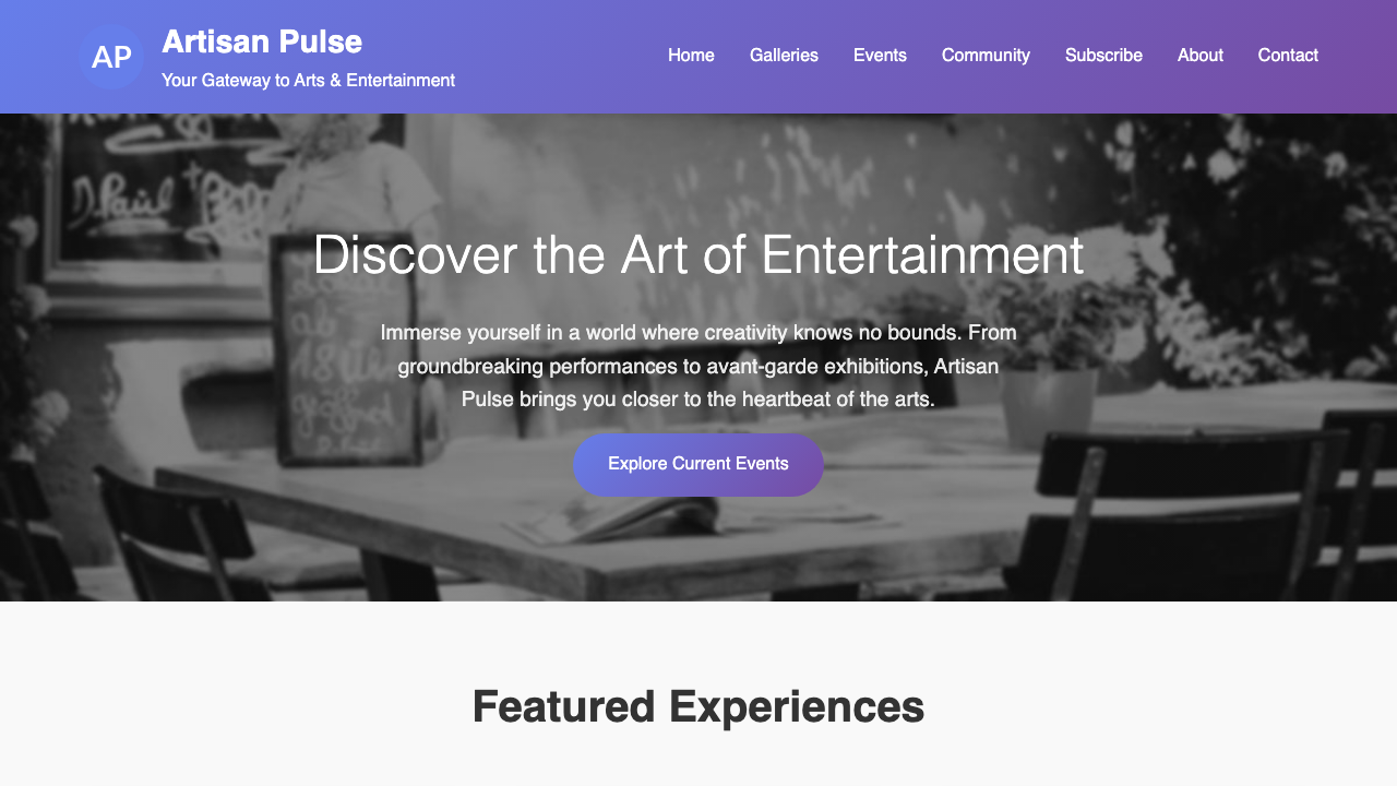 View Arts and Entertainment page