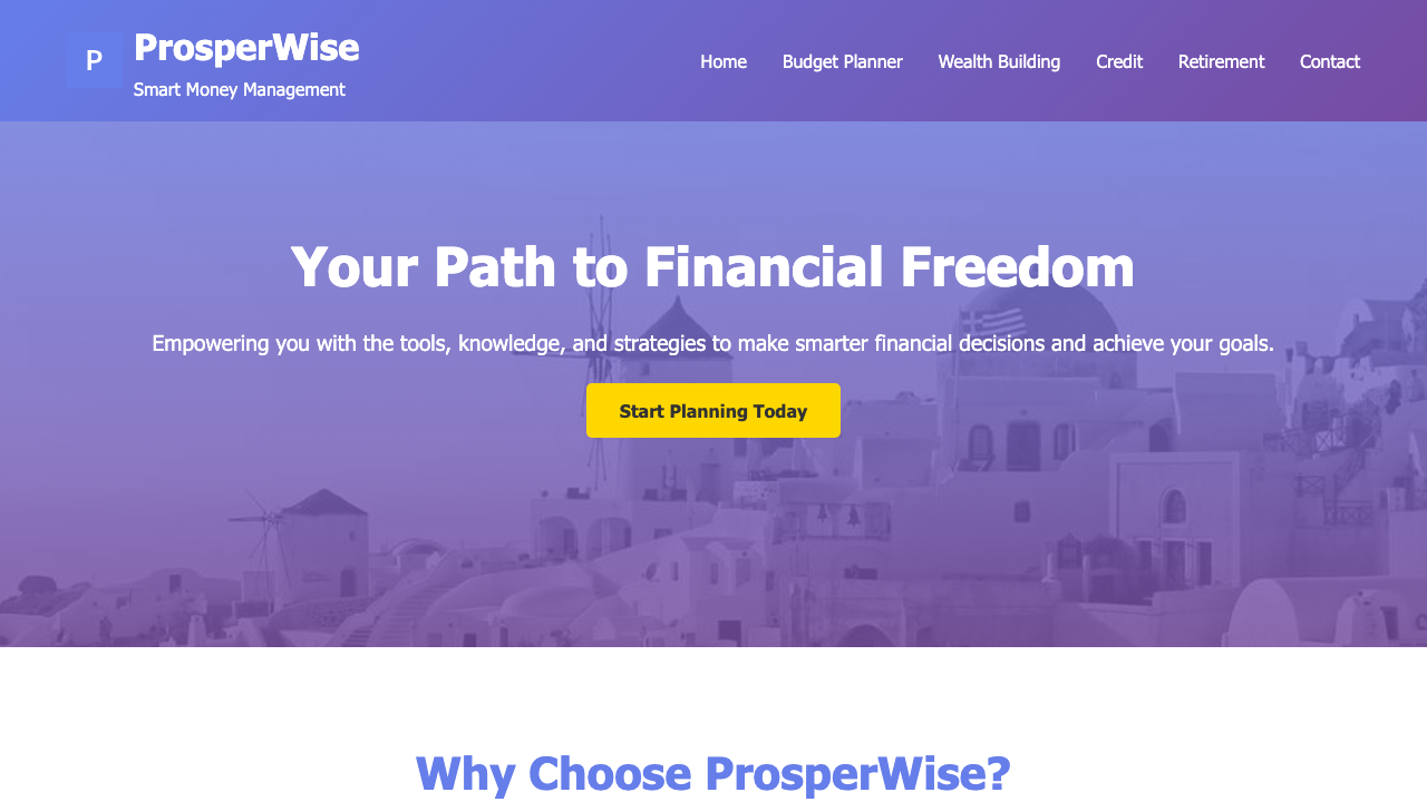 View Personal Finance page